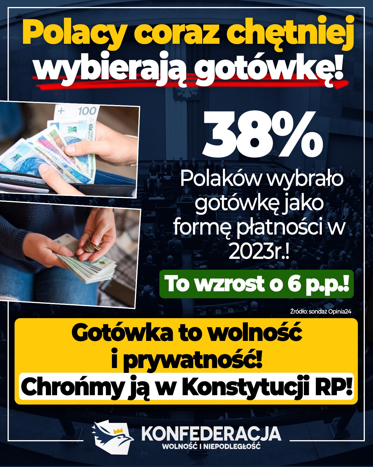 Dobre wieści – Polacy coraz chętniej korzystają z gotówki!
