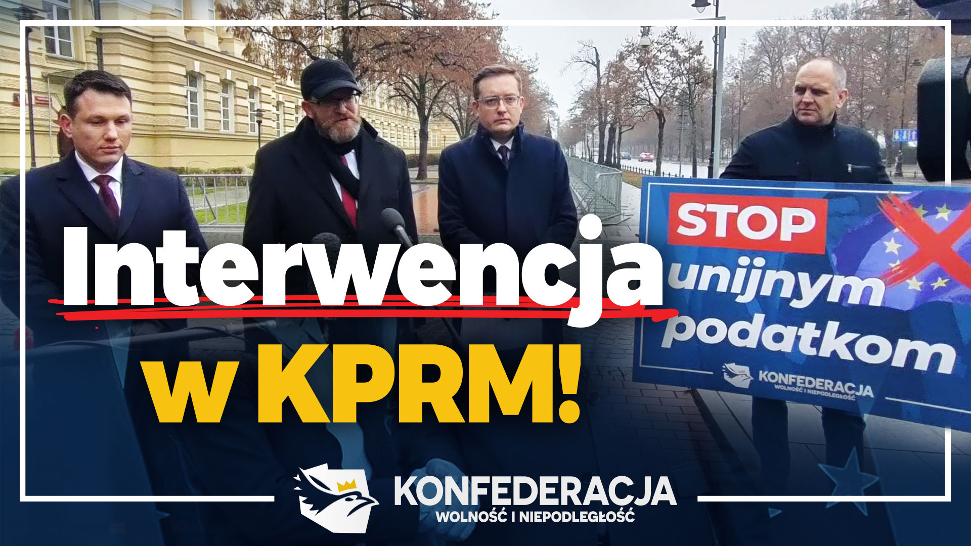 Konfederacja chce referendum w sprawie unijnych podatków. Posłowie interweniują w Kancelarii Premiera.