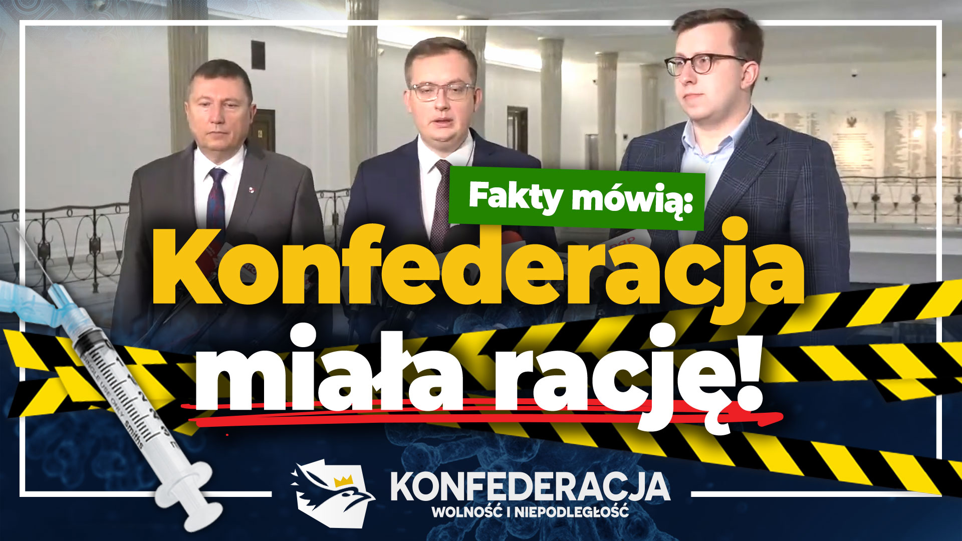 Szczepionki na covid powodują choroby serca. Konfederacja: I kto tu jest szurem?