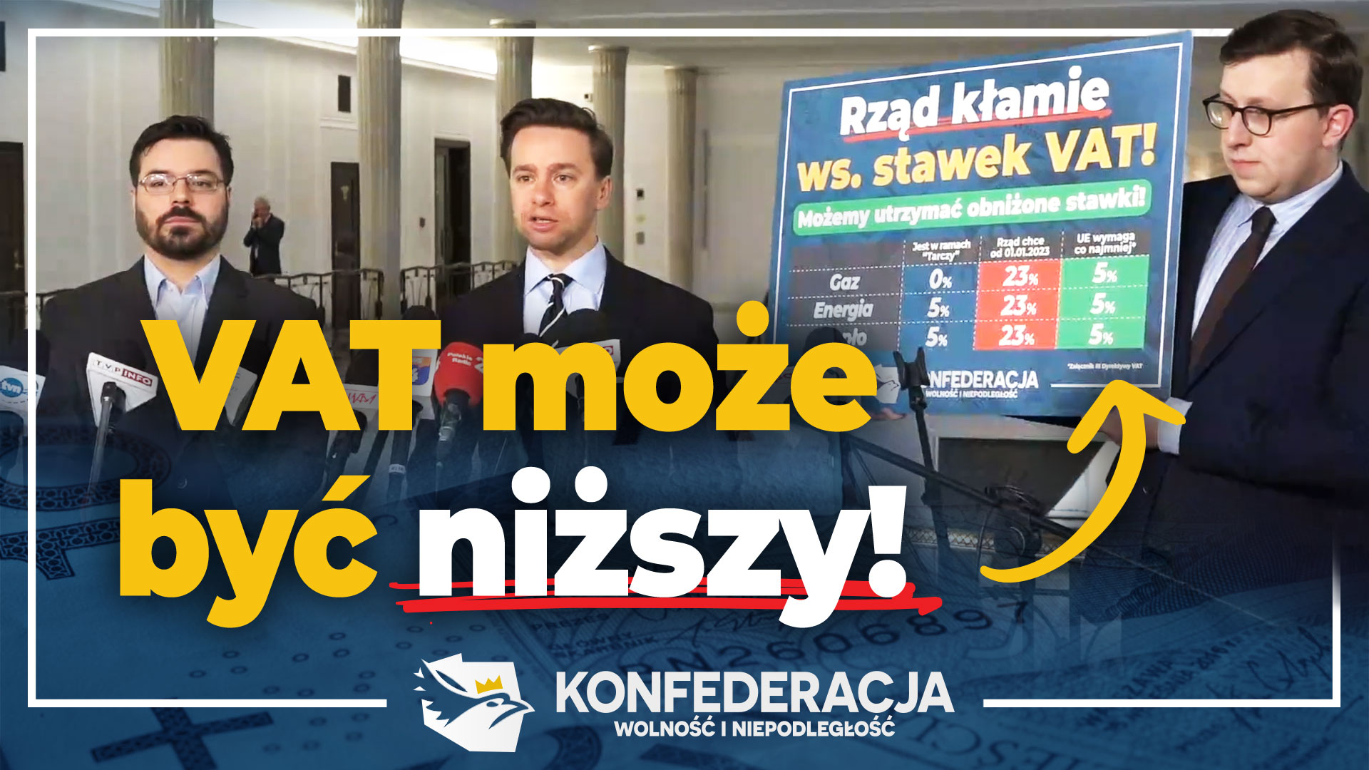 Konfederacja do rządu ws. stawek VAT: Czy wy macie Polaków za idiotów?