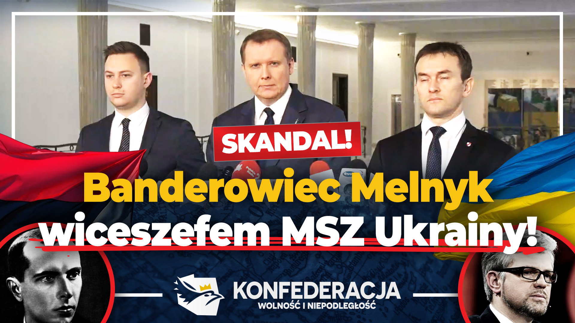 Konfederacja protestuje przeciwko nowemu wiceministrowi MSZ Ukrainy.