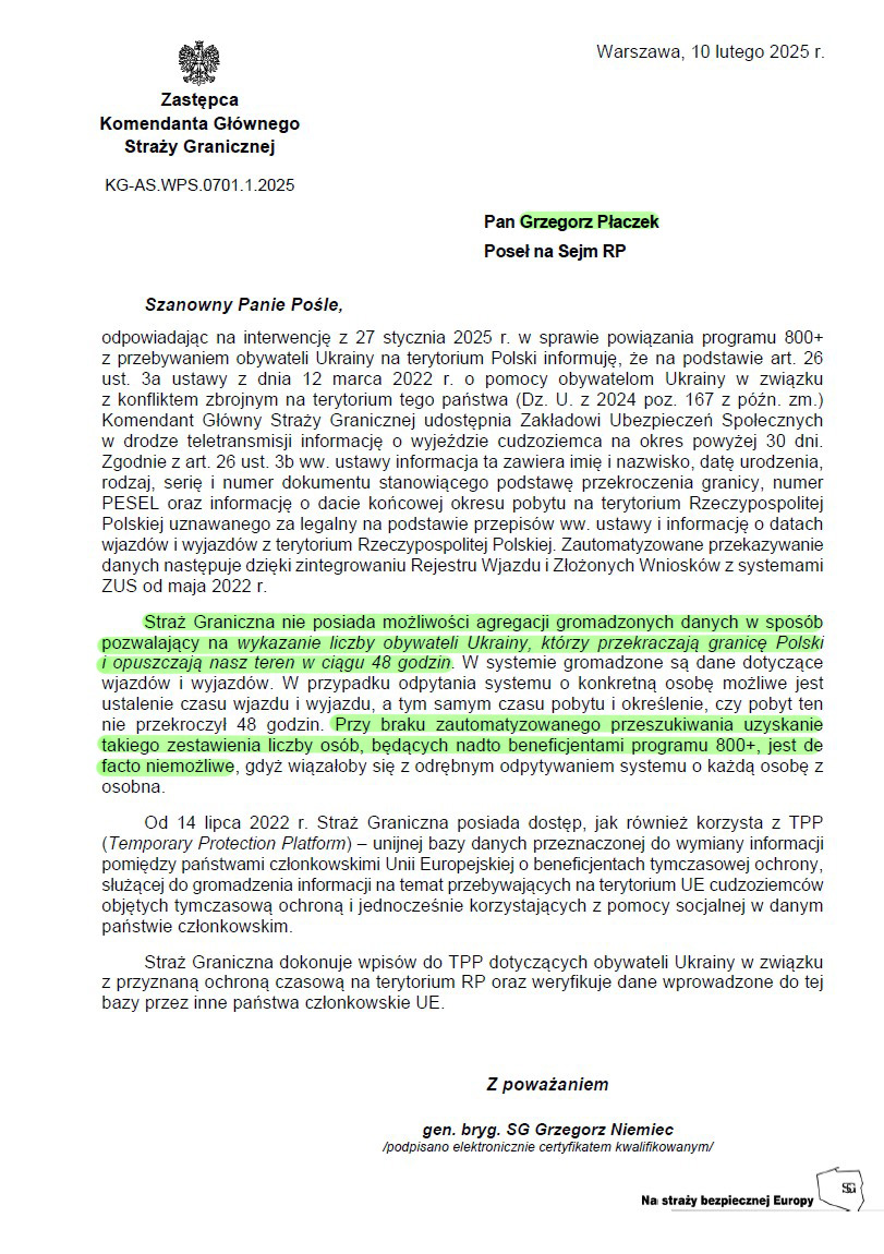 Alarm! Nie ma systemu weryfikacji czy Ukraińcy nie wyłudzają świadczeń