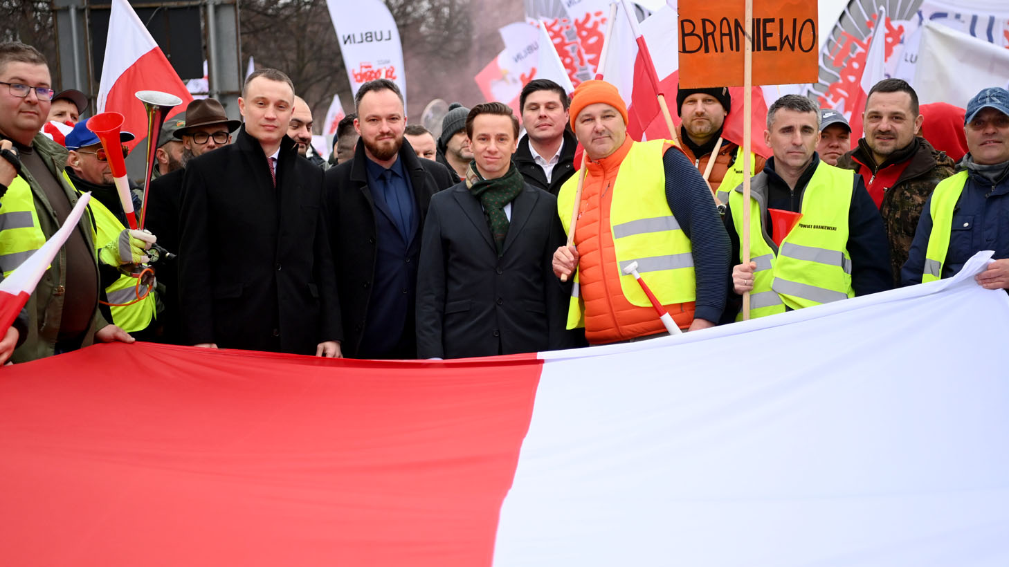 Solidarni z rolnikami! Konfederacja na proteście rolników w Warszawie