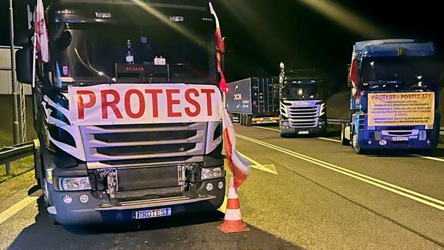 Carriers' strike. "Tomorrow we have a gathering  with Minister ... Derkacz from Ukraine," he said.