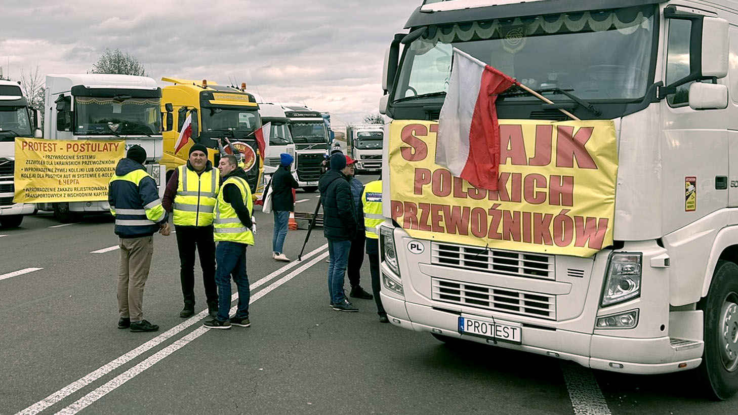 Rozpoczął się Strajk Przewoźników! Trzy przejścia graniczne zablokowane