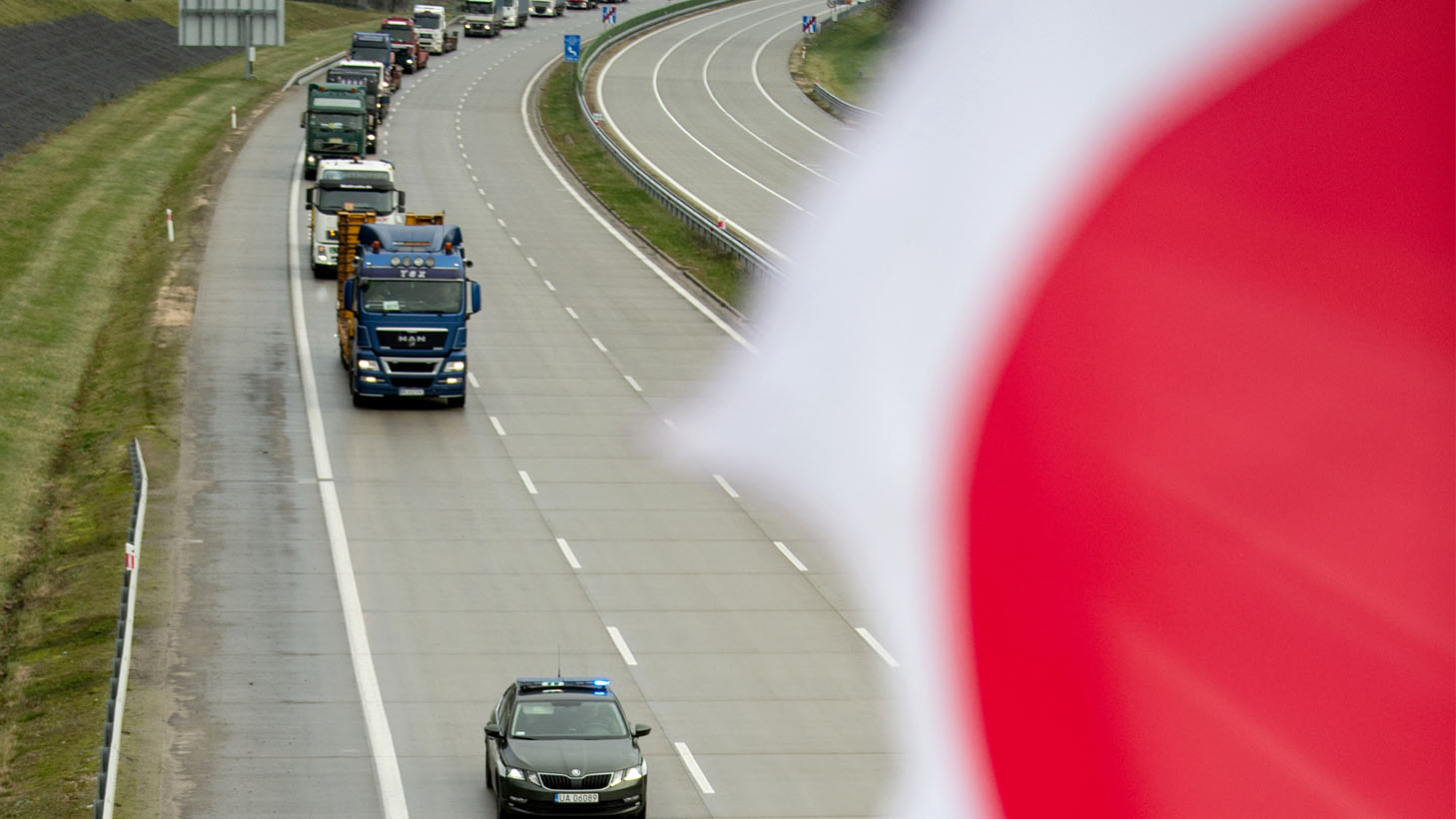 Polska Policja stanęła po stronie ukraińskich przewoźników! „To łamie sens strajku”