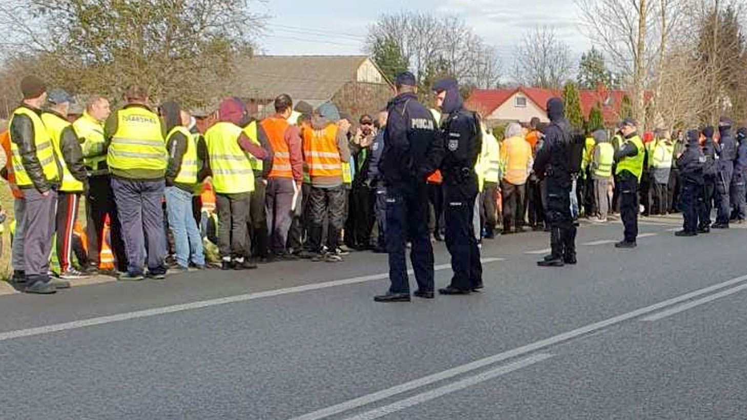 Ukraińscy kierowcy ruszyli na Strajk Przewoźników! Zareagowała policja